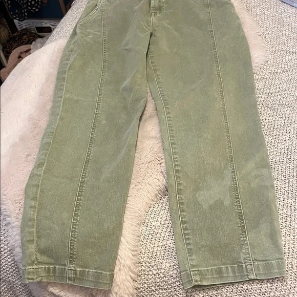 7 for all Mankind Light Olive Green Jogger Slim Fit Jeans Sz 29 - Picture 15 of 16